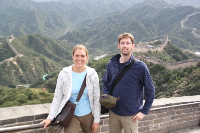 Simone und Alexander auf der Chinesischen Mauer